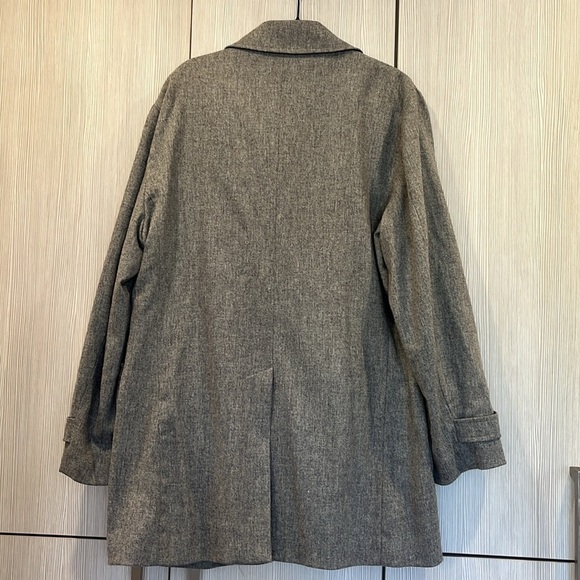 Scott James Heathered Wool Lightweight Car Coat | Men’s L (Oversized Fit) - Picture 3 of 16